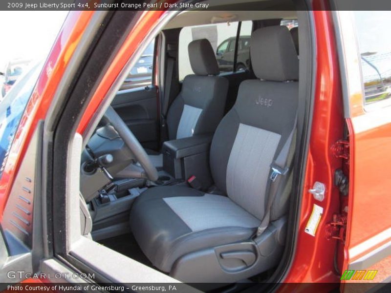 Sunburst Orange Pearl / Dark Slate Gray 2009 Jeep Liberty Sport 4x4
