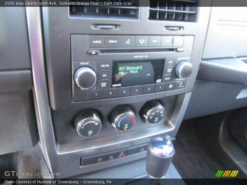 Sunburst Orange Pearl / Dark Slate Gray 2009 Jeep Liberty Sport 4x4
