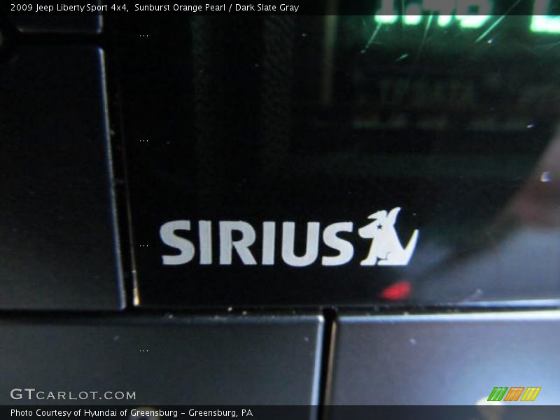 Sunburst Orange Pearl / Dark Slate Gray 2009 Jeep Liberty Sport 4x4