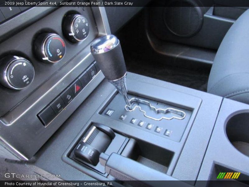 Sunburst Orange Pearl / Dark Slate Gray 2009 Jeep Liberty Sport 4x4
