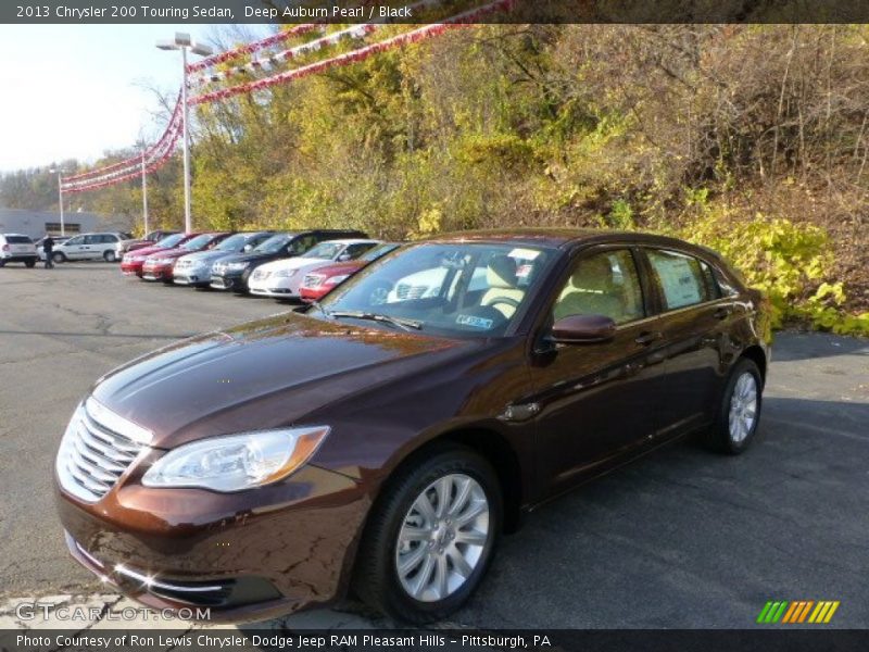 Deep Auburn Pearl / Black 2013 Chrysler 200 Touring Sedan