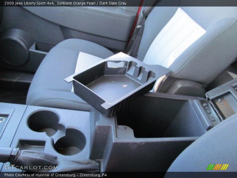Sunburst Orange Pearl / Dark Slate Gray 2009 Jeep Liberty Sport 4x4