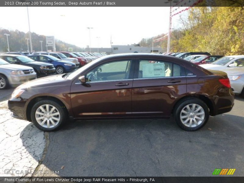 Deep Auburn Pearl / Black 2013 Chrysler 200 Touring Sedan