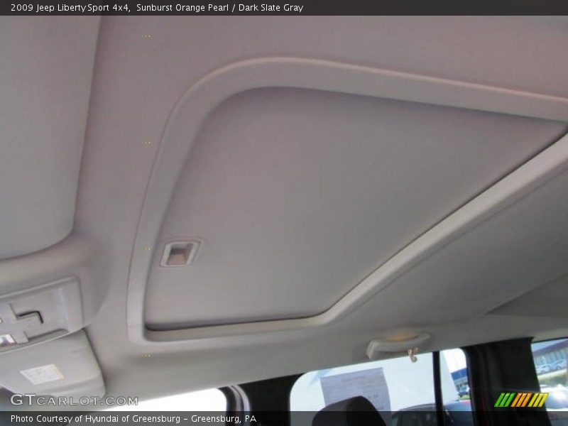 Sunburst Orange Pearl / Dark Slate Gray 2009 Jeep Liberty Sport 4x4