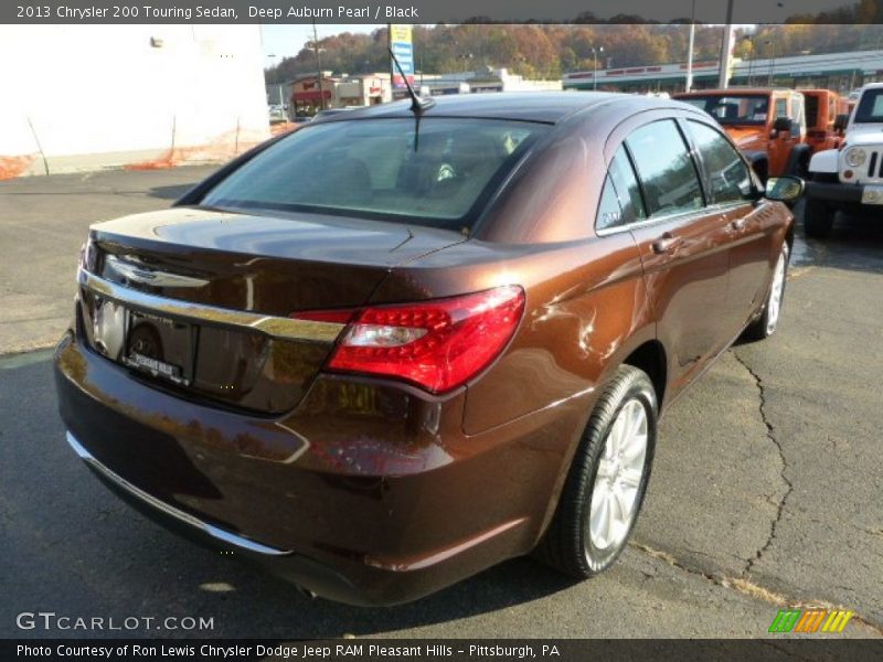 Deep Auburn Pearl / Black 2013 Chrysler 200 Touring Sedan