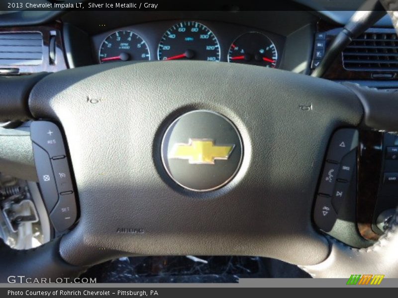 Silver Ice Metallic / Gray 2013 Chevrolet Impala LT