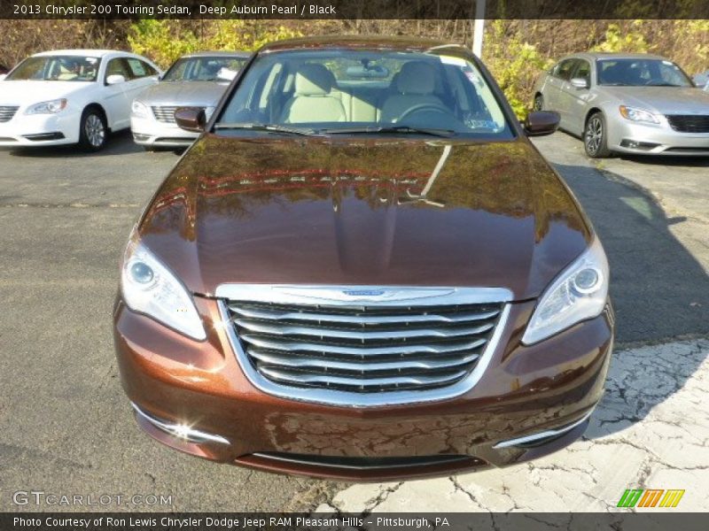 Deep Auburn Pearl / Black 2013 Chrysler 200 Touring Sedan