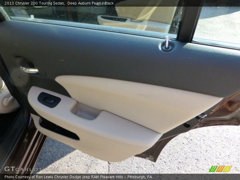 Deep Auburn Pearl / Black 2013 Chrysler 200 Touring Sedan