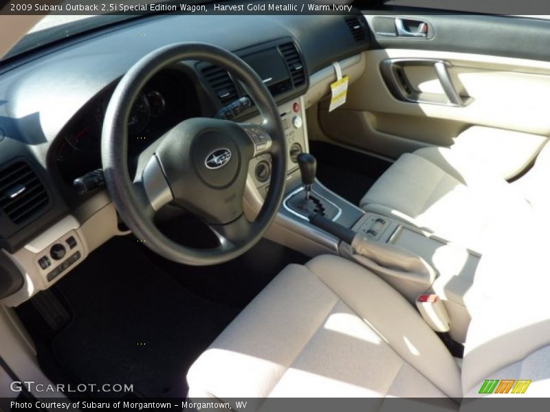 Harvest Gold Metallic / Warm Ivory 2009 Subaru Outback 2.5i Special Edition Wagon