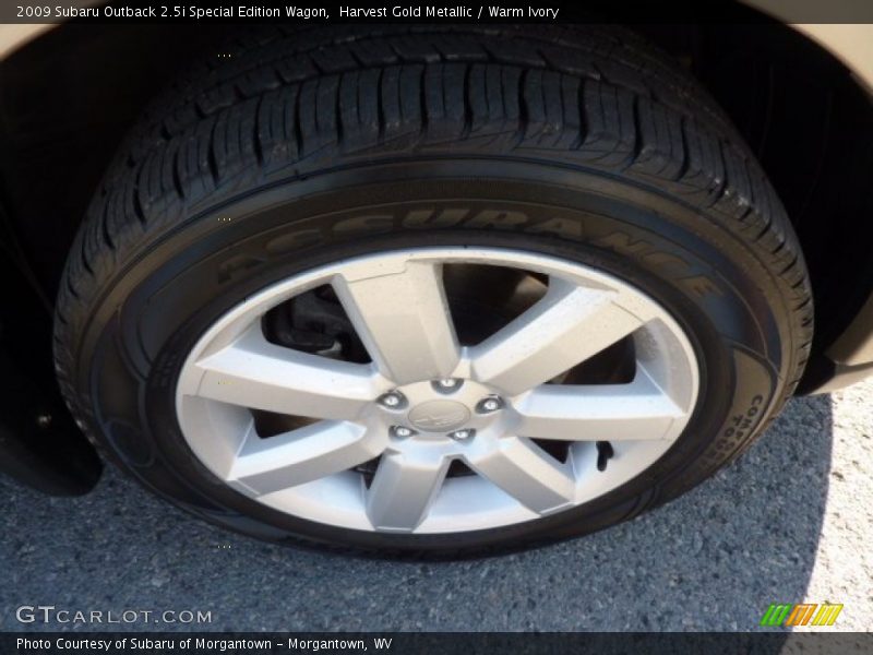 Harvest Gold Metallic / Warm Ivory 2009 Subaru Outback 2.5i Special Edition Wagon