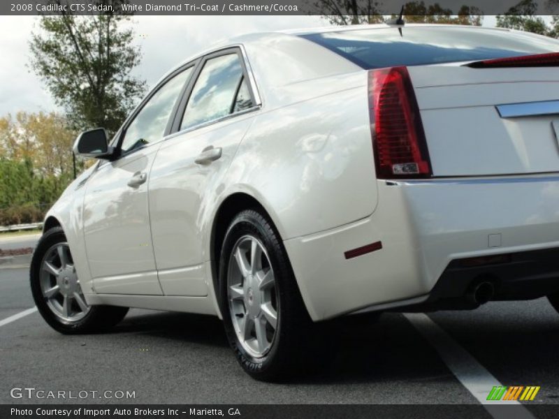 White Diamond Tri-Coat / Cashmere/Cocoa 2008 Cadillac CTS Sedan