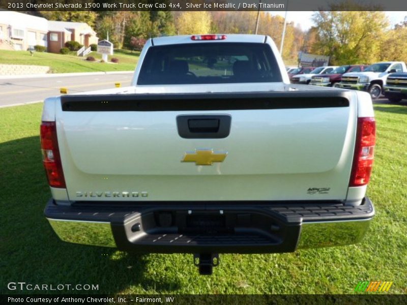 Silver Ice Metallic / Dark Titanium 2013 Chevrolet Silverado 1500 Work Truck Crew Cab 4x4