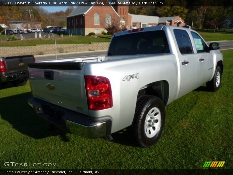 Silver Ice Metallic / Dark Titanium 2013 Chevrolet Silverado 1500 Work Truck Crew Cab 4x4