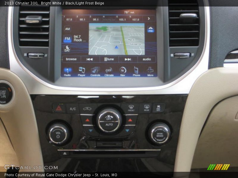 Bright White / Black/Light Frost Beige 2013 Chrysler 300