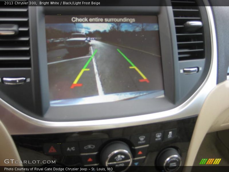 Bright White / Black/Light Frost Beige 2013 Chrysler 300