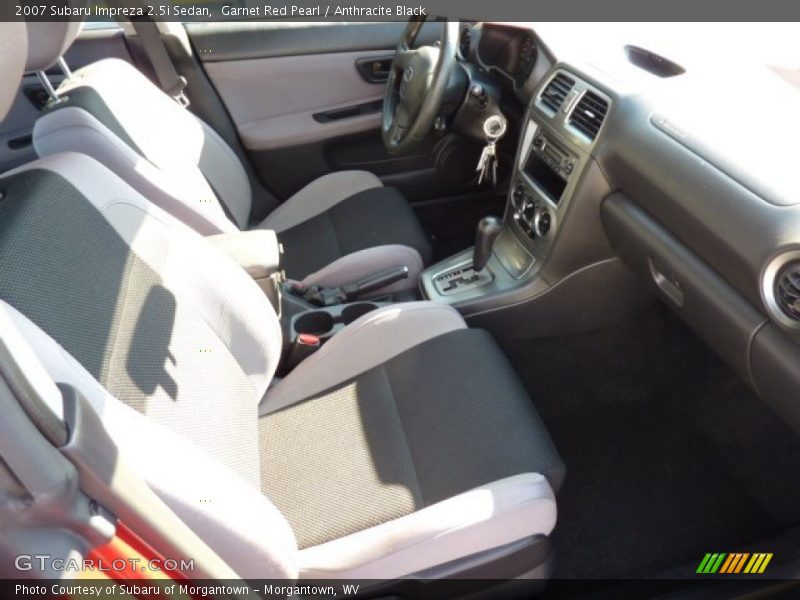 Garnet Red Pearl / Anthracite Black 2007 Subaru Impreza 2.5i Sedan