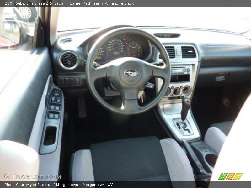 Garnet Red Pearl / Anthracite Black 2007 Subaru Impreza 2.5i Sedan