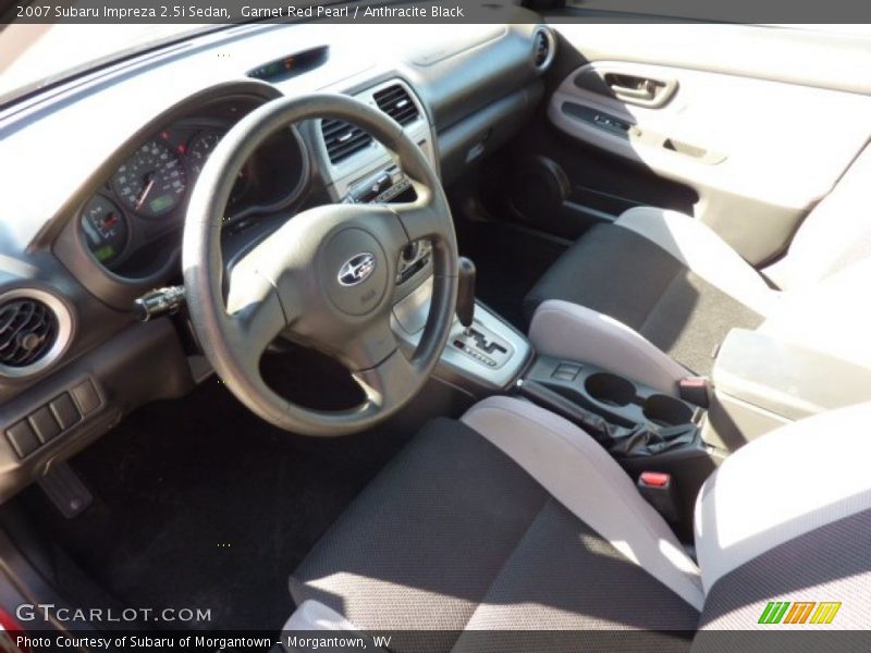 Garnet Red Pearl / Anthracite Black 2007 Subaru Impreza 2.5i Sedan