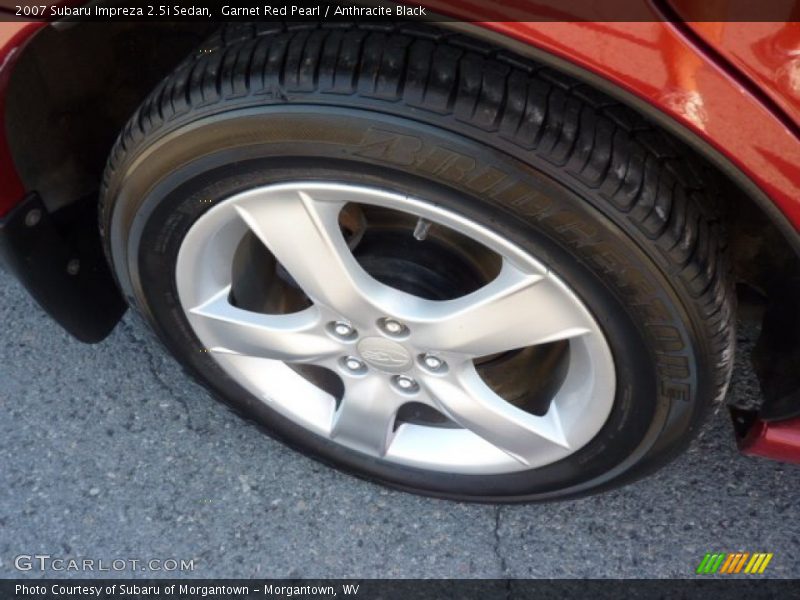Garnet Red Pearl / Anthracite Black 2007 Subaru Impreza 2.5i Sedan