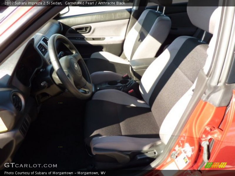 Garnet Red Pearl / Anthracite Black 2007 Subaru Impreza 2.5i Sedan