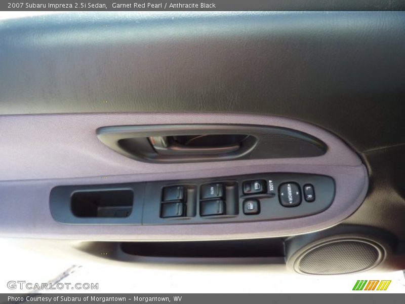 Garnet Red Pearl / Anthracite Black 2007 Subaru Impreza 2.5i Sedan