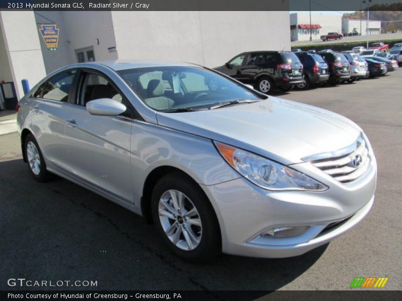 Radiant Silver / Gray 2013 Hyundai Sonata GLS