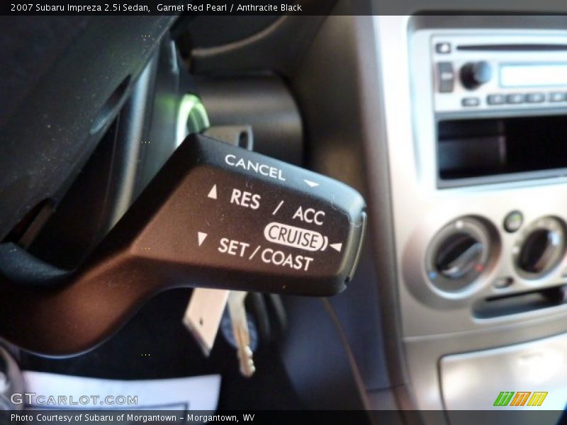 Garnet Red Pearl / Anthracite Black 2007 Subaru Impreza 2.5i Sedan