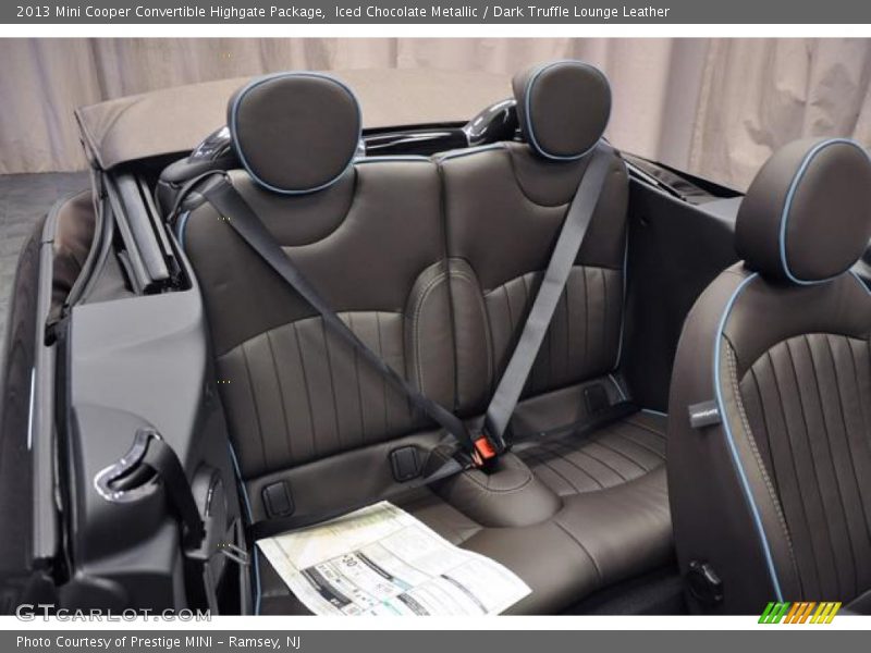 Rear Seat of 2013 Cooper Convertible Highgate Package