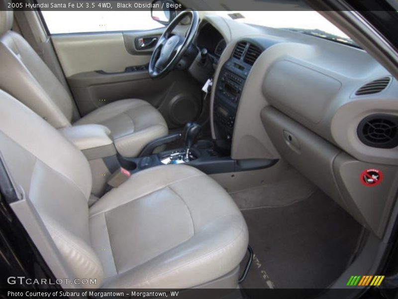 Black Obsidian / Beige 2005 Hyundai Santa Fe LX 3.5 4WD