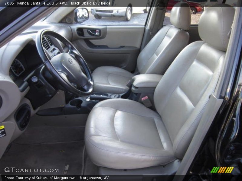 Black Obsidian / Beige 2005 Hyundai Santa Fe LX 3.5 4WD