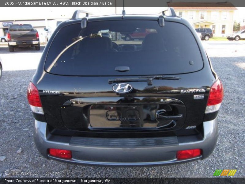 Black Obsidian / Beige 2005 Hyundai Santa Fe LX 3.5 4WD
