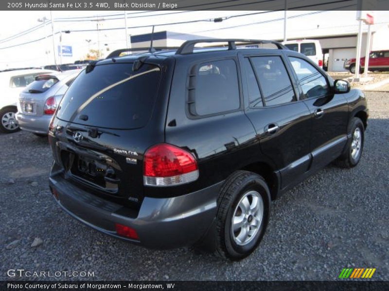 Black Obsidian / Beige 2005 Hyundai Santa Fe LX 3.5 4WD