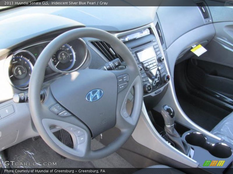 Iridescent Silver Blue Pearl / Gray 2013 Hyundai Sonata GLS