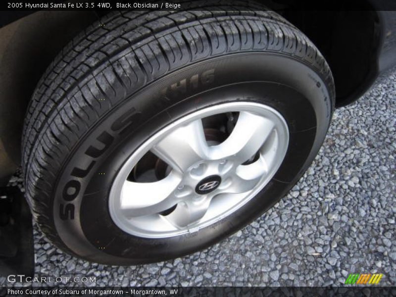 Black Obsidian / Beige 2005 Hyundai Santa Fe LX 3.5 4WD