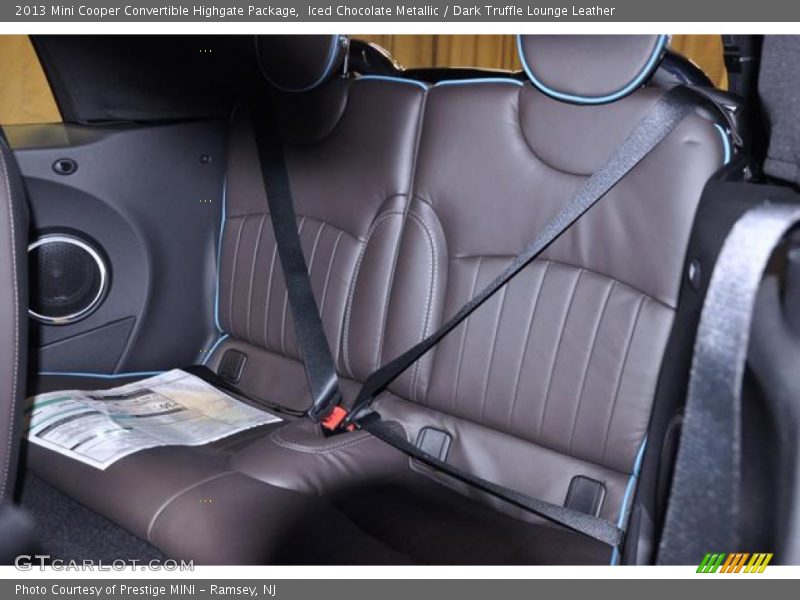 Rear Seat of 2013 Cooper Convertible Highgate Package