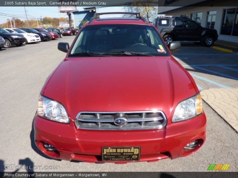 Garnet Red Pearl / Medium Gray 2005 Subaru Baja Sport