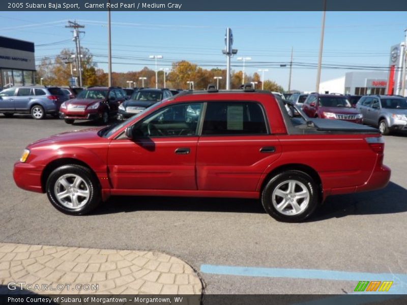 Garnet Red Pearl / Medium Gray 2005 Subaru Baja Sport