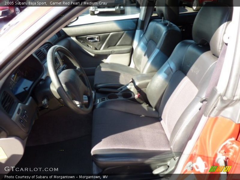 Garnet Red Pearl / Medium Gray 2005 Subaru Baja Sport