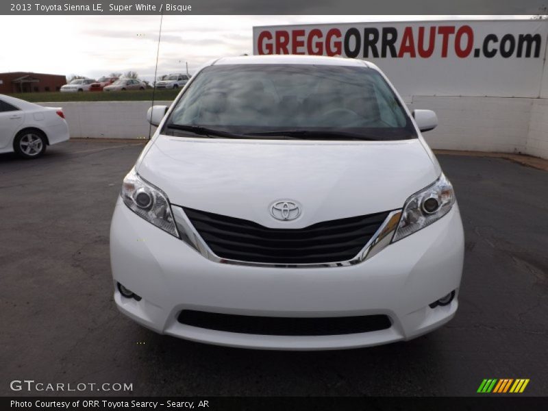 Super White / Bisque 2013 Toyota Sienna LE