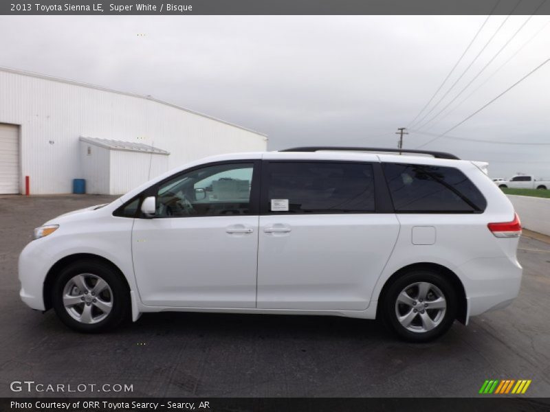 Super White / Bisque 2013 Toyota Sienna LE