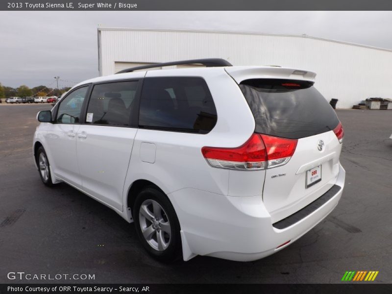 Super White / Bisque 2013 Toyota Sienna LE