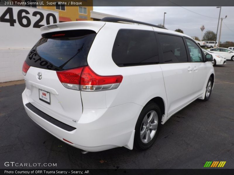 Super White / Bisque 2013 Toyota Sienna LE