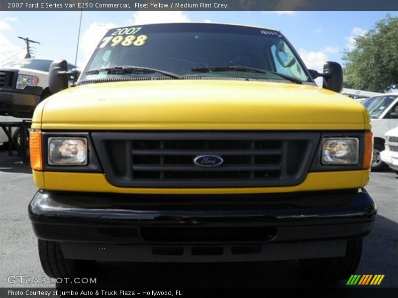 Fleet Yellow / Medium Flint Grey 2007 Ford E Series Van E250 Commercial