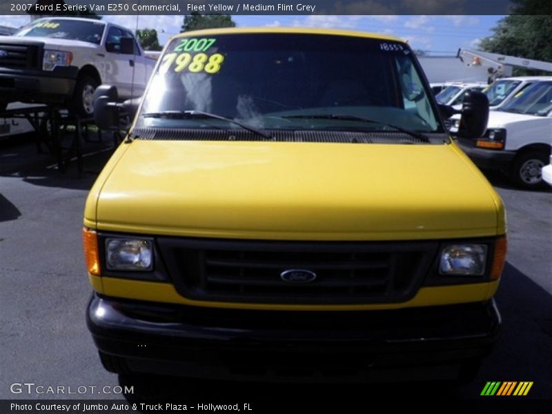 Fleet Yellow / Medium Flint Grey 2007 Ford E Series Van E250 Commercial