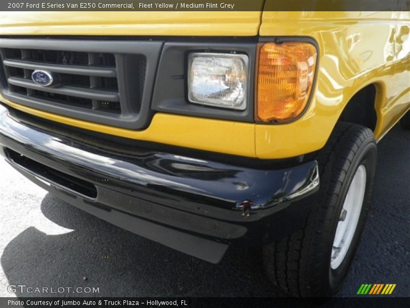 Fleet Yellow / Medium Flint Grey 2007 Ford E Series Van E250 Commercial