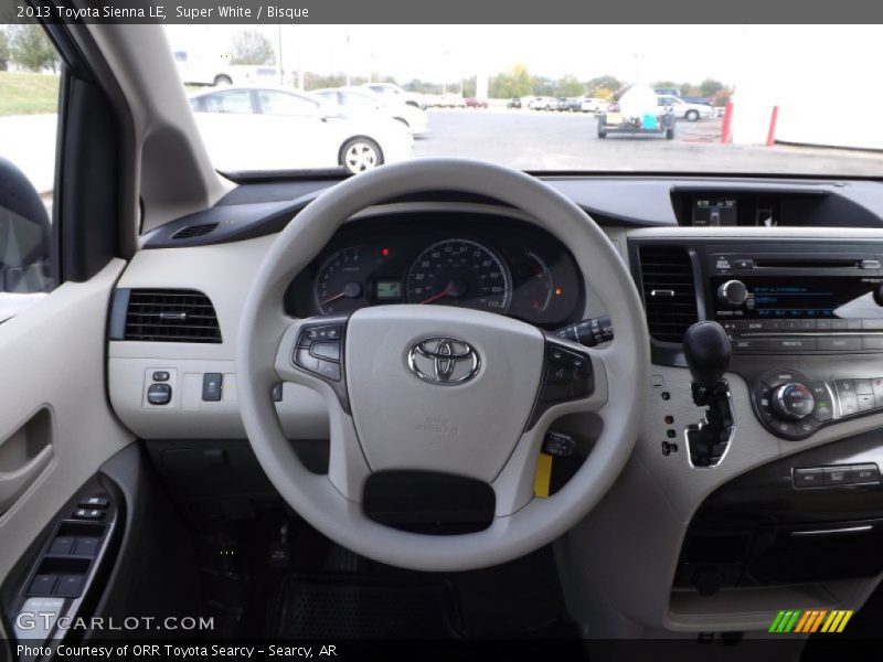 Super White / Bisque 2013 Toyota Sienna LE