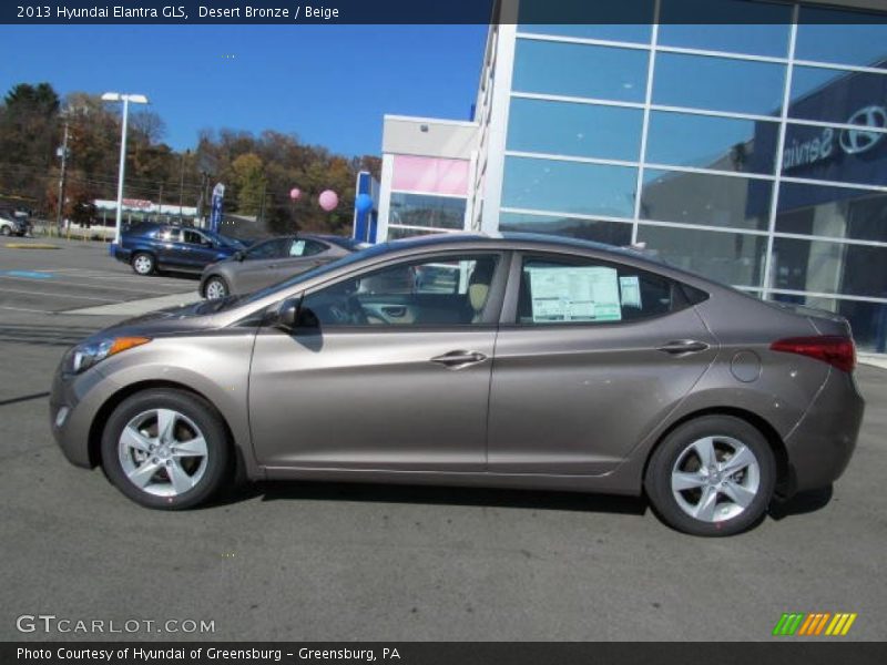 Desert Bronze / Beige 2013 Hyundai Elantra GLS