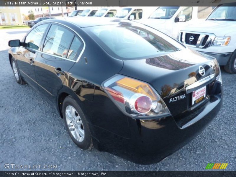 Super Black / Charcoal 2012 Nissan Altima 2.5 SL