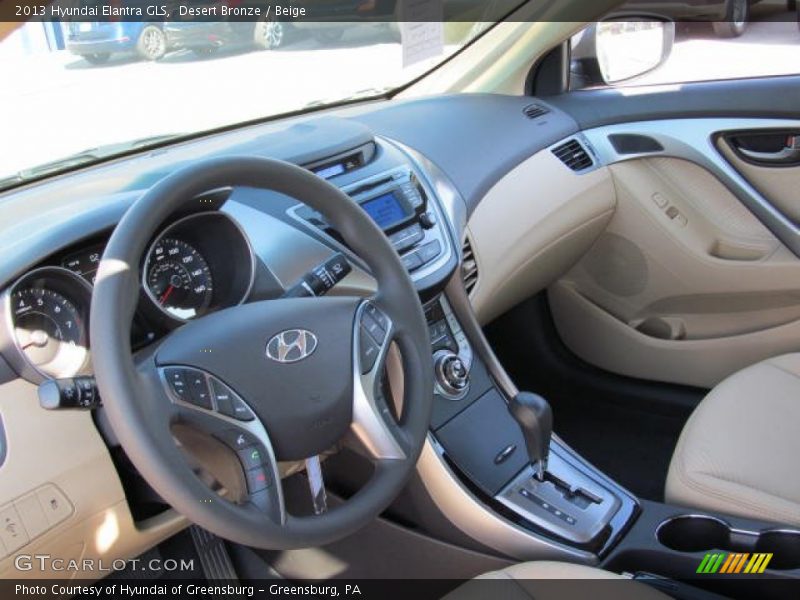 Desert Bronze / Beige 2013 Hyundai Elantra GLS