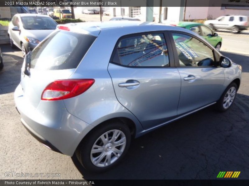 Clear Water Blue Metallic / Black 2013 Mazda MAZDA2 Sport